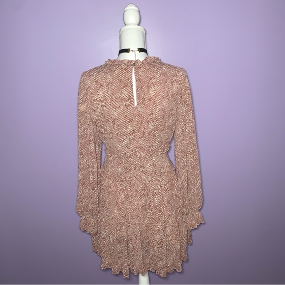 SEE NEW LISTING NWT She + Sky Pink Snake Print Ruffle Dress - Picture 11 of 16